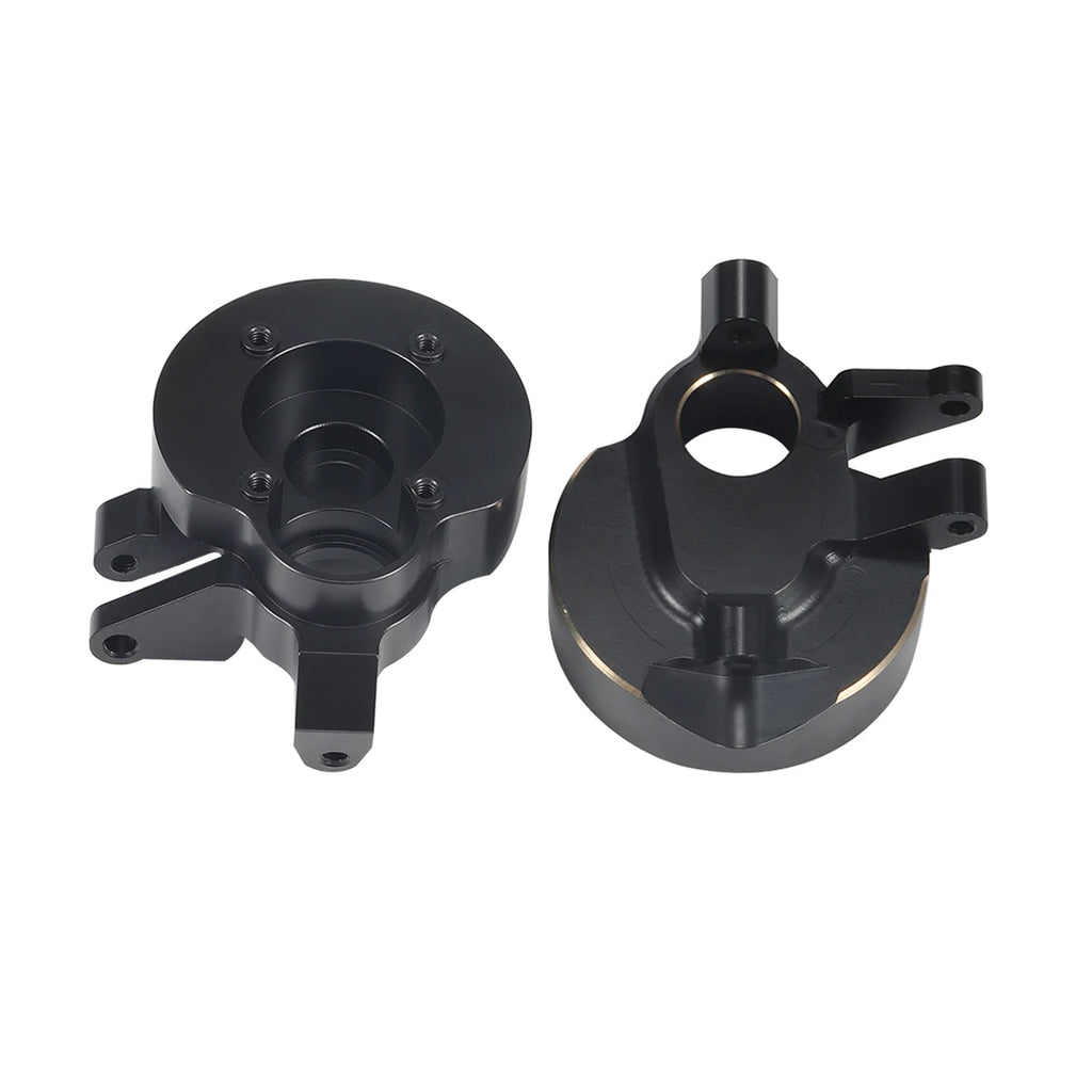 Black Brass Weights Steering Knuckles Portal Cover Set for Axial Capra SCX10 III AR45P SuperShafty CP44 Vanquish F9 Axle Housing