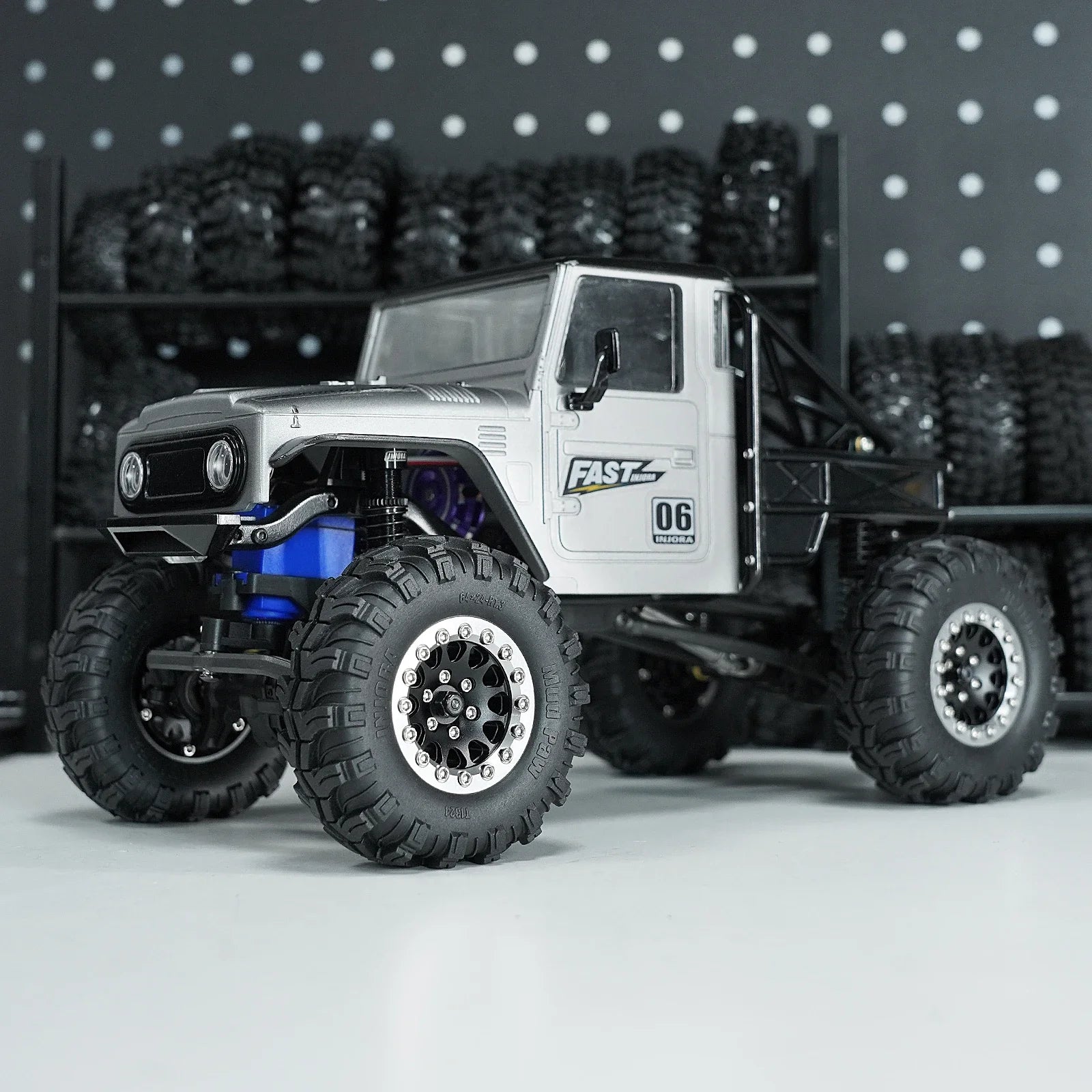 INJORA 1.3" Aluminium Beadlock Wheels for 1/24 1/18 RC Crawler (W1311)