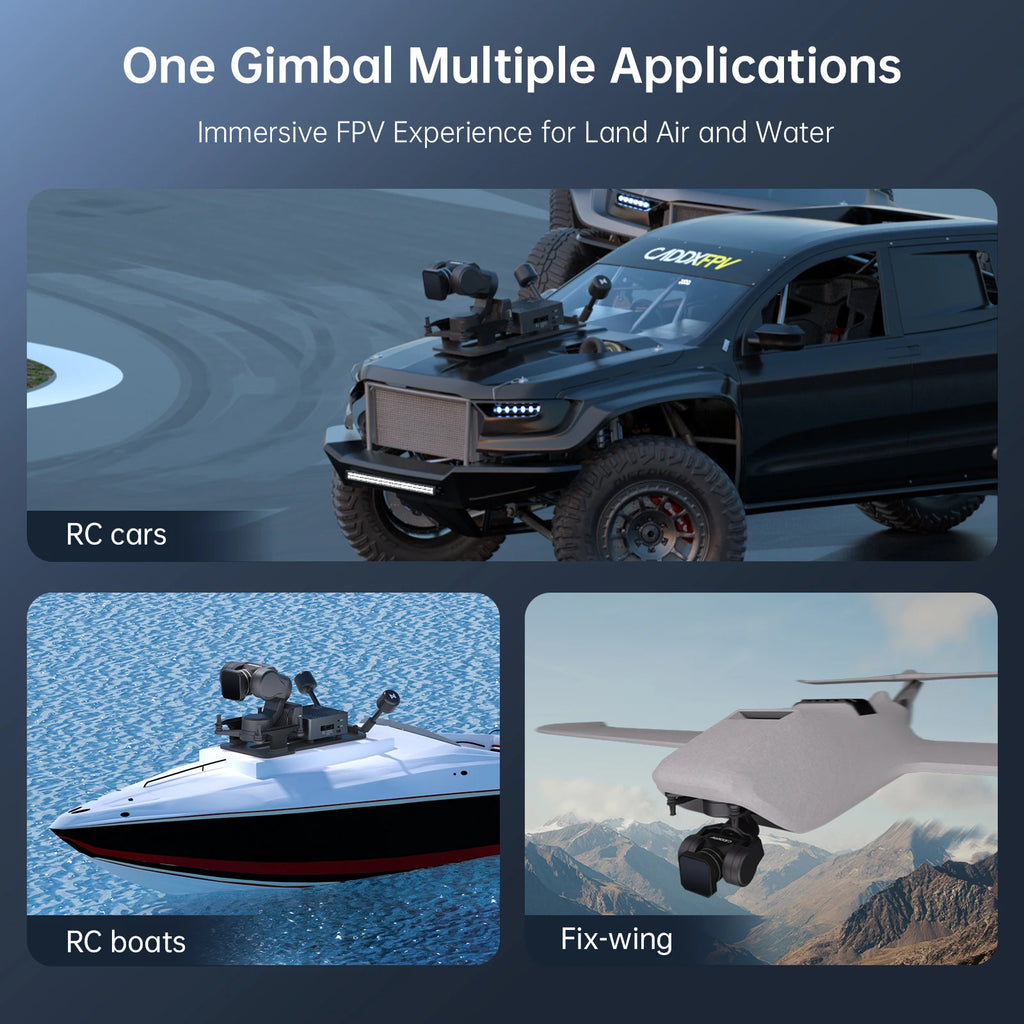 Caddx Gimbal for Camera GM1 GM2 GM3 FPV Gimbal Head Tracking Walksnail  Avatar HD Pro Kit Gyroflow For RC FPV Drone Car Parts