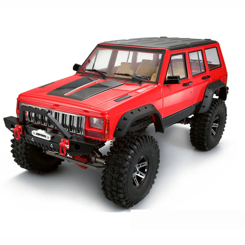 RED SPIDER Painted Cherokee Body 313mm 12.3" Wheelbase Plastic Car Shell for RC Crawler Axial SCX10 & SCX10 II 1/10  90046 90047