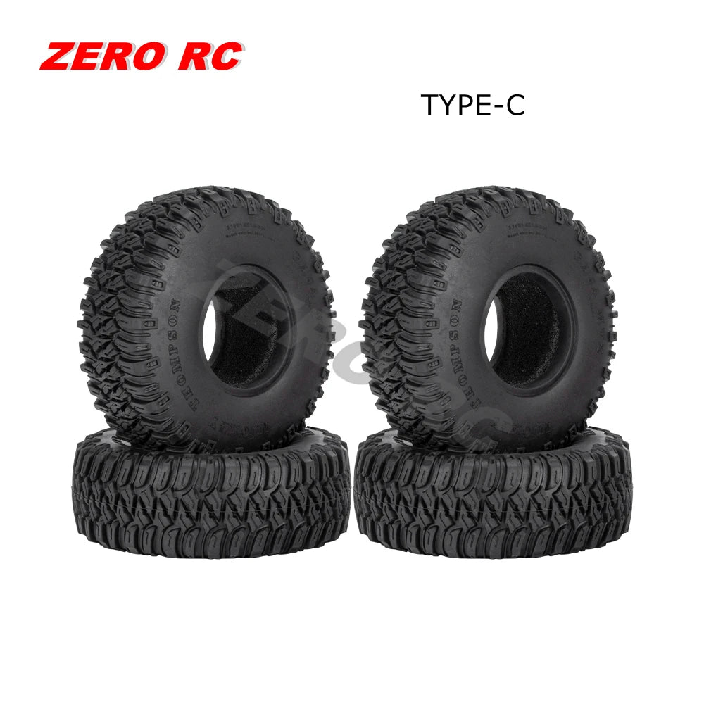 RC Crawler Car Soft 1.55" Off Road Mud Tires 76*27mm 95*35mm Foam Insert For D90 TF2 Tamiya CC02 LC70 MST JIMNY Blocks WHEEL
