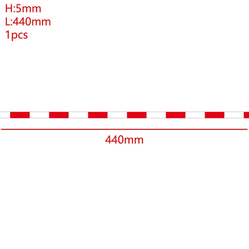 Reflective Warning Car Sticker Decorative Strip for 1/14 Tamiya RC Truck Trailer Tipper Scania 770S Benz Actros 3363 Volvo MAN