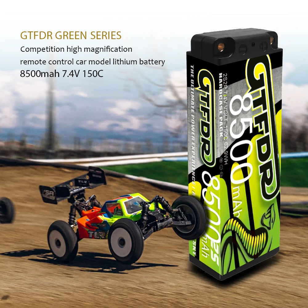 GTFDR 7.6V 7.4V 2S 5MM SHORTY HV 5200MAH 7200MAH 7000MAH 6300MAH 8400MAH 8500MAH 9400MAH 120C 150C 140C  Battery Rc Lipo 1/10