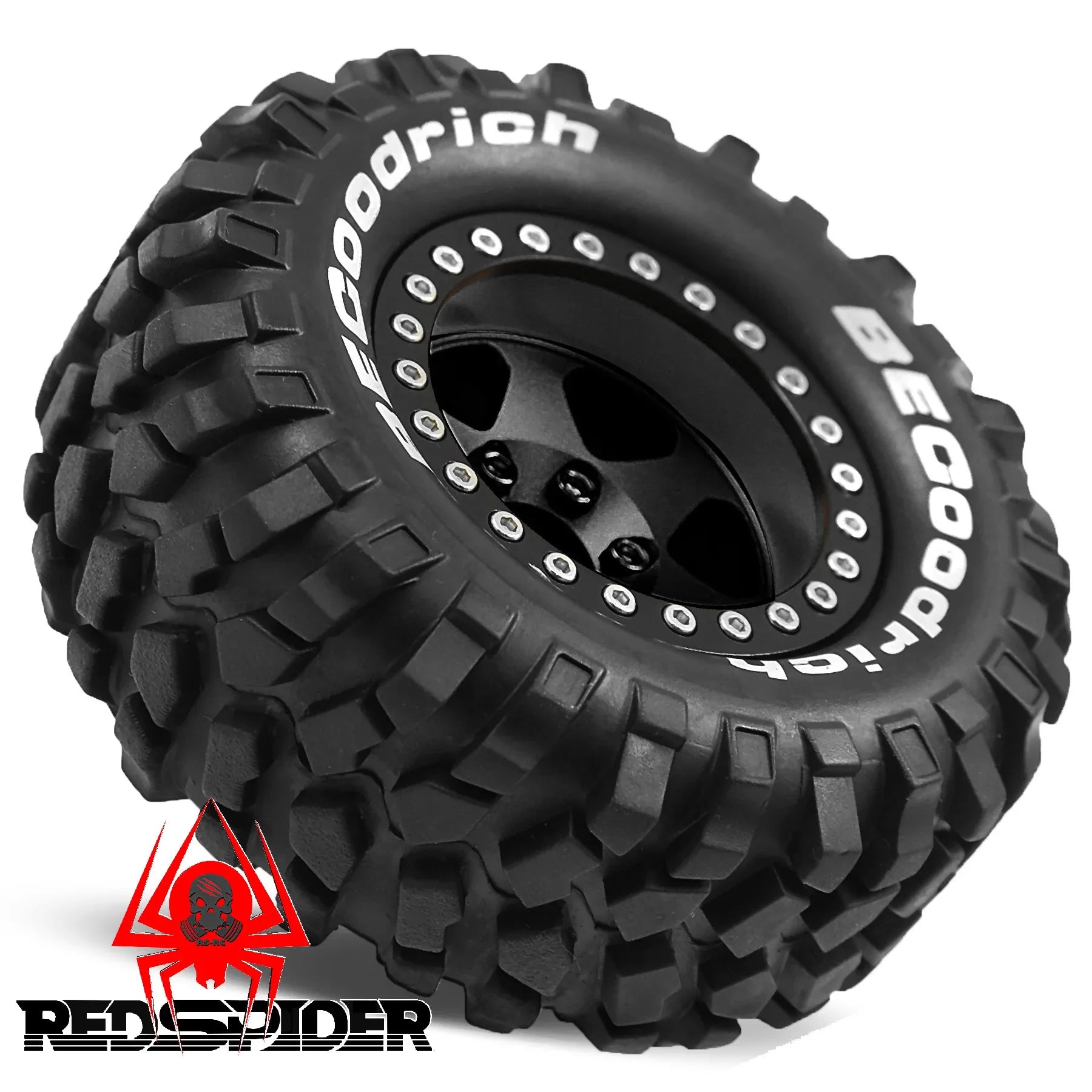4pcs 1.9" Rubber Tires Beadlock Wheels Rims for 1/10 RC Crawler Car Traxxas TRX4 Axial SCX10 90046 90047 MST HSP Redcat Gen8