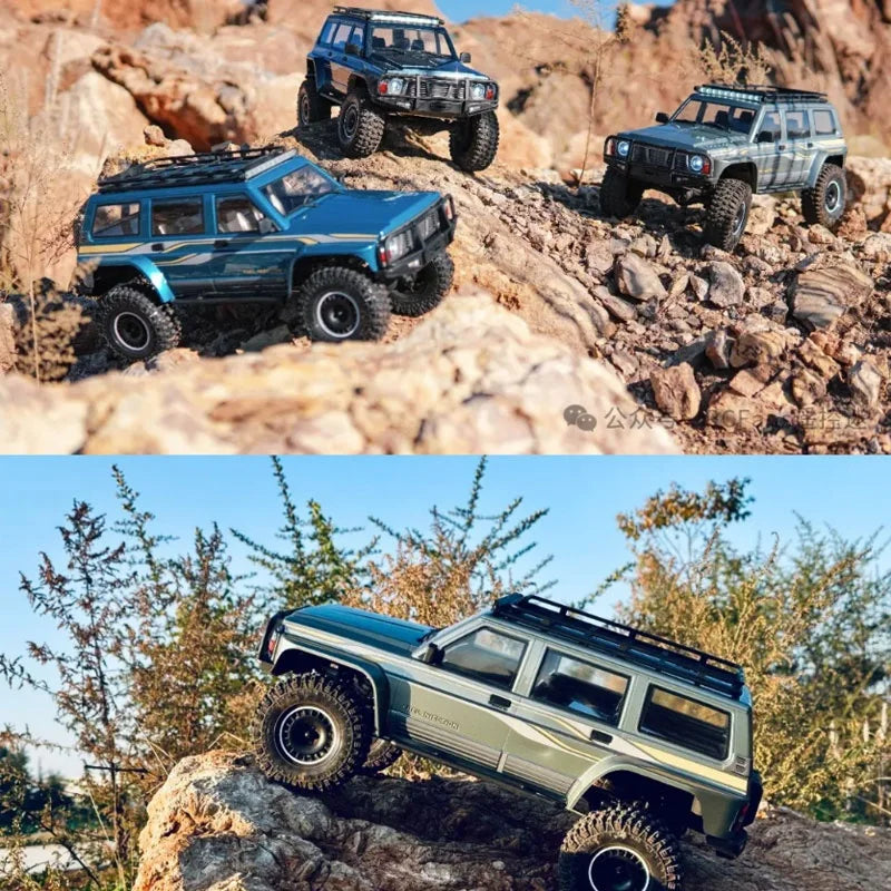 YK4107 Pro Brushless 1/10 Simulation Patrol RC Remote Control Brushless 4WD Differential Lock Climbing Car Off-road Vehicle Gift