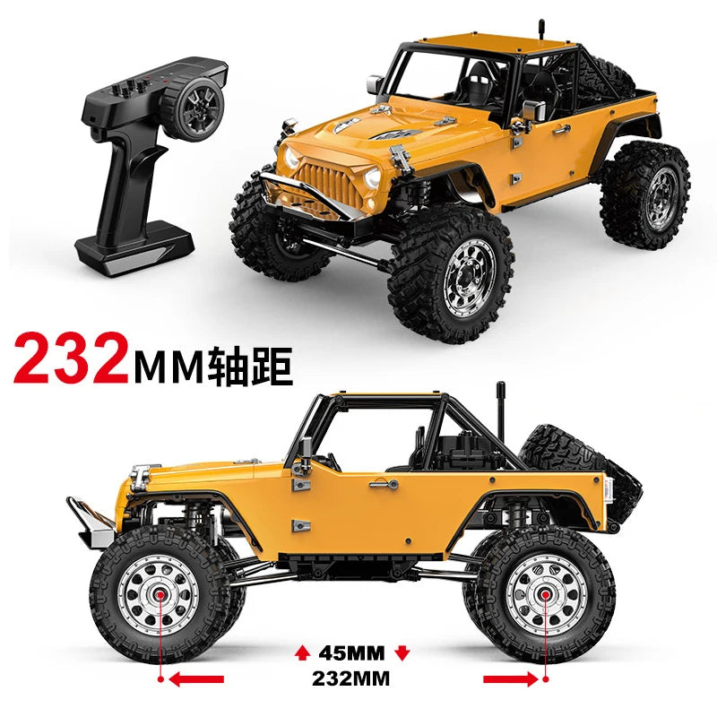 Mjx H12y Pro Rc Car 1/12 Brushless Off-Road Climbing Vehicle Magnetic Quick-Release Aluminum Metal Body Metal Servos Rc Toy