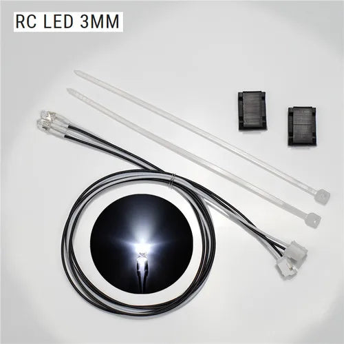 LED 3mm 5mm PH2.0 Plug Light Lamp Beads for 1/10 RC Crawler Car TRX4 Defender 1/14 Tamiya RC Truck SCANIA 770S VOLVO BENZ MAN