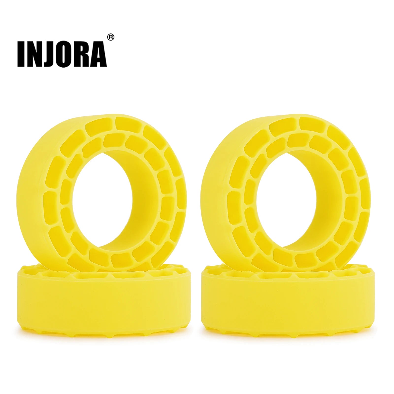 INJORA 4pcs Silicone Rubber Inserts for 52mm 1.0" Tires (1045)