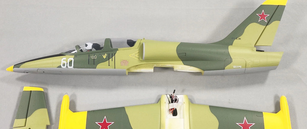 Flyfans L-39 Rc Airplane 64mm Edf Fixed Wing Jet With Retractable Landing Gear Navigation Lights 4s 6s Dual Power Hobby Aircraft