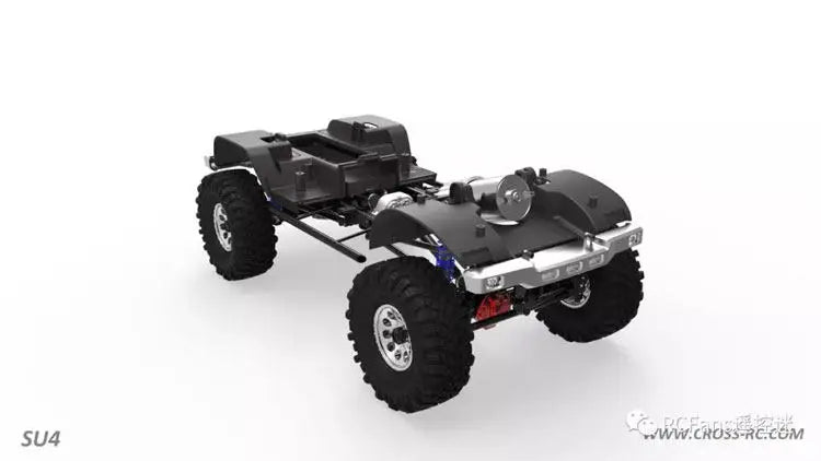 Crorc Su4 1/10 Four-Wheel Drive Rc Car Simulation Remote Control Electric Hard Shell Climbing Off Road Vehicle Model Toy Gift
