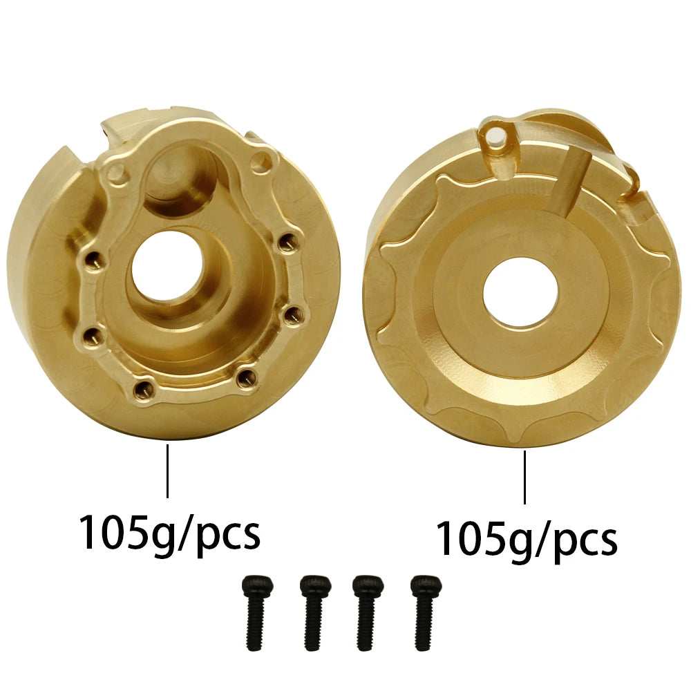 1/10 RC Crawler TRX-4 Brass Heavy Duty Counter Weight Set Portal Drive Axle Housing Bumper Mount TRX4 TRX6 Upgrade Parts