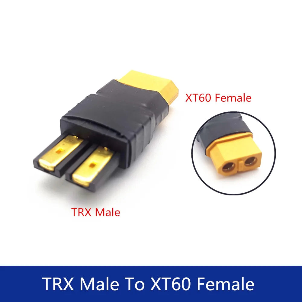 Adapter XT30 XT60 XT90 TRX T Plug Deans EC5 EC3 Female to Male HXT 4MM Connectors Plug RC Lipo Battery Control Parts DIY
