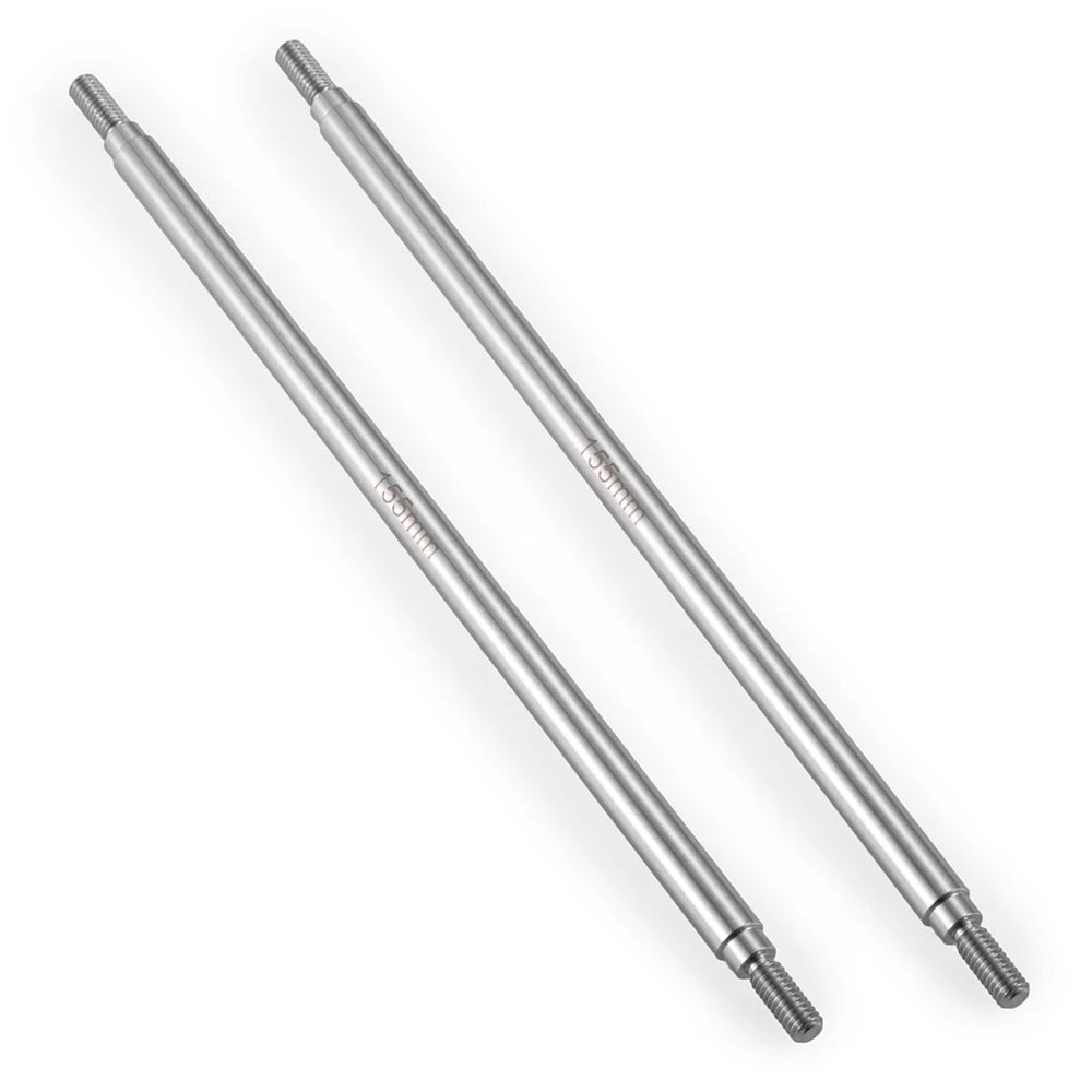 YEAHRUN 2Pcs Stainless Steel Linkage Set Link Rod M4 6x50-155mm for Axial SCX10 II 90046 TRX-4 D90 1/10 RC Car Upgrade Parts