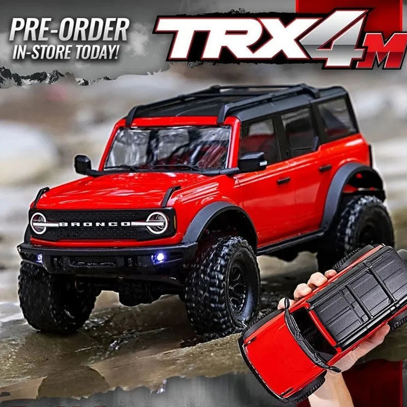 Traxxas TRX4M 1/18 Scale RC Crawler Electric Remote Control Land Rover Defender Bronco Off Road Vehicle Model 97054-1