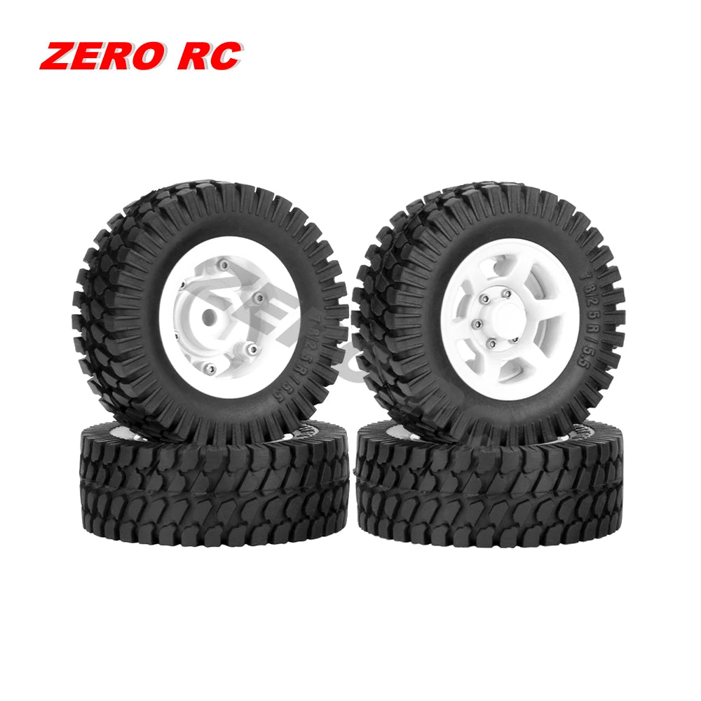 RC Crawler Car Soft 1.55" Off Road Mud Tires 76*27mm 95*35mm Foam Insert For D90 TF2 Tamiya CC02 LC70 MST JIMNY Blocks WHEEL