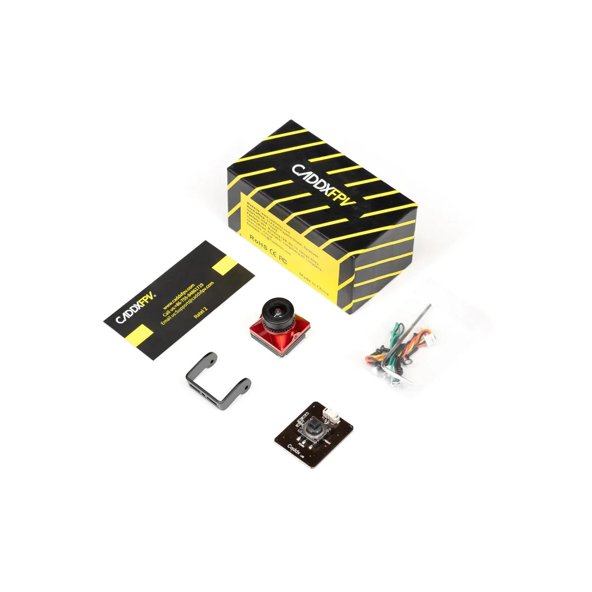 1/3PCS CADDX Ratel 2 V2 FPV Camera Ratel2 2.1mm Lens FOV165° 16:9/4:3 NTSC/PAL Switchable Micro Camera For RC Quadcopter Drone