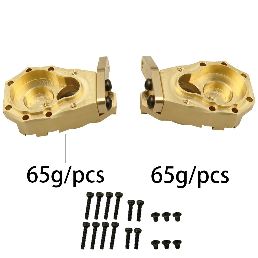 1/10 RC Crawler TRX-4 Brass Heavy Duty Counter Weight Set Portal Drive Axle Housing Bumper Mount TRX4 TRX6 Upgrade Parts