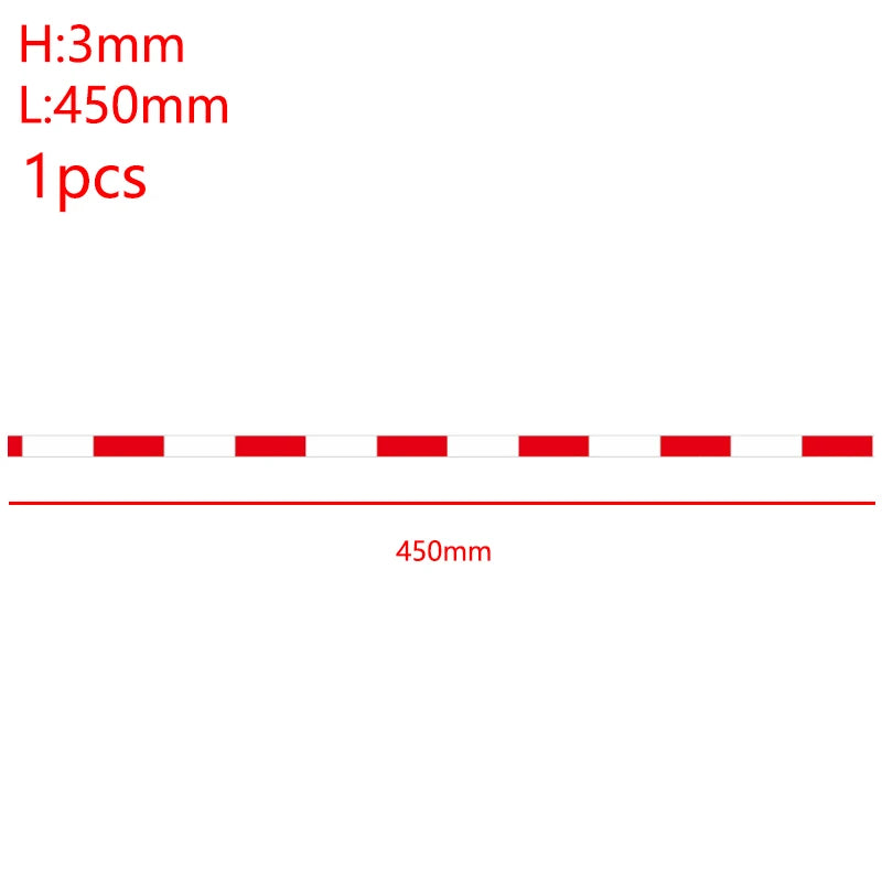 Reflective Warning Car Sticker Decorative Strip for 1/14 Tamiya RC Truck Trailer Tipper Scania 770S Benz Actros 3363 Volvo MAN
