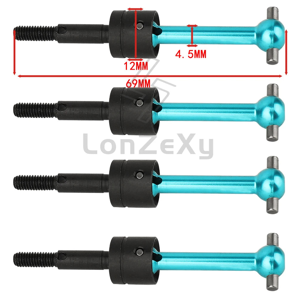 Metal Suspension Arms Steering Knuckle Gearbox Housing Motor Mount CVD Shaft for Tamiya TT01 TT-01 1/10 RC Car Upgrade Parts