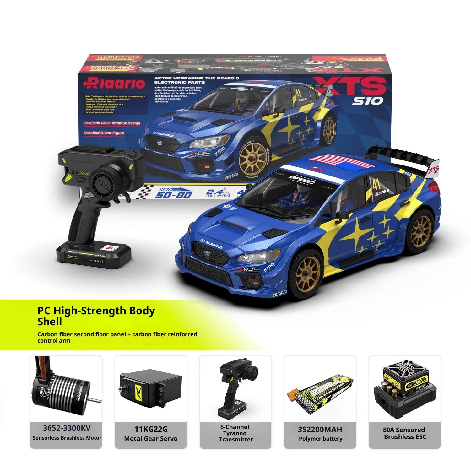Rc Rally Car 1/10 F10 4wd Rtr Rc Simulation Racing Drift Off-Road Vehicle Model Rally Car 2.4g Remote Control Car Adult Boy Toys
