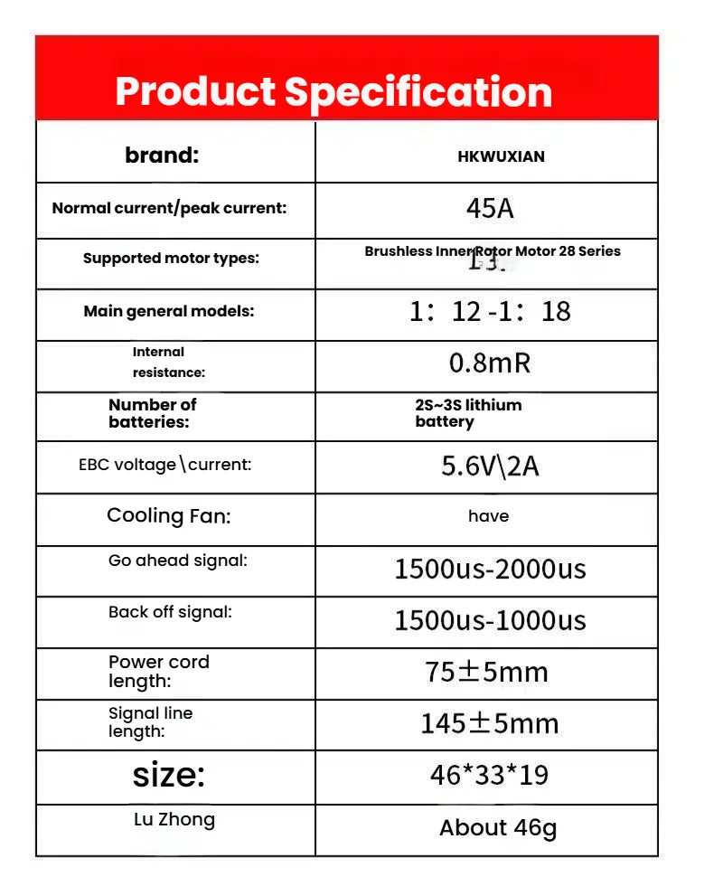 RC motor 2847 4000kv 2847brushless motor 16101/16102 1/16 brushless modification upgrade waterproof electric adjustment 35A/45A