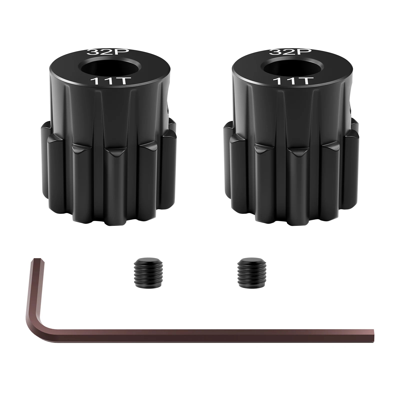 Steel Hardened 48P/32P Pinion Gears 13T 14T 15T 16T 17T 3.175mm Shaft for Traxxas Arrma HSP HPI AXIAL Tamiya Losi 1/10 RC Car
