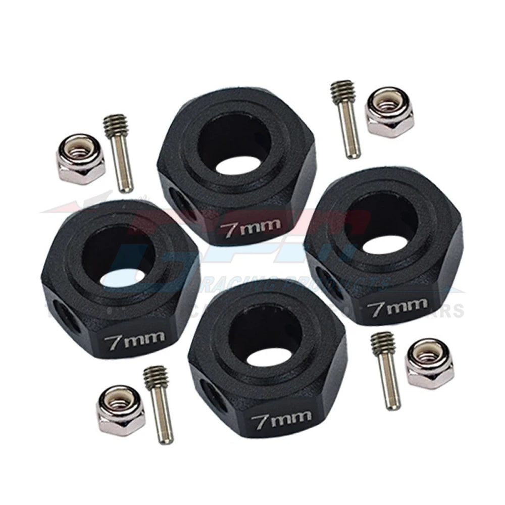 GPM for ARRMA 1/10 GRANITE SENTON BIG ROCK VORTEKS 3S Metal Alloy 12mm Hex 7MM Thickness Wheel Hub Adapter AR310779 AR310871