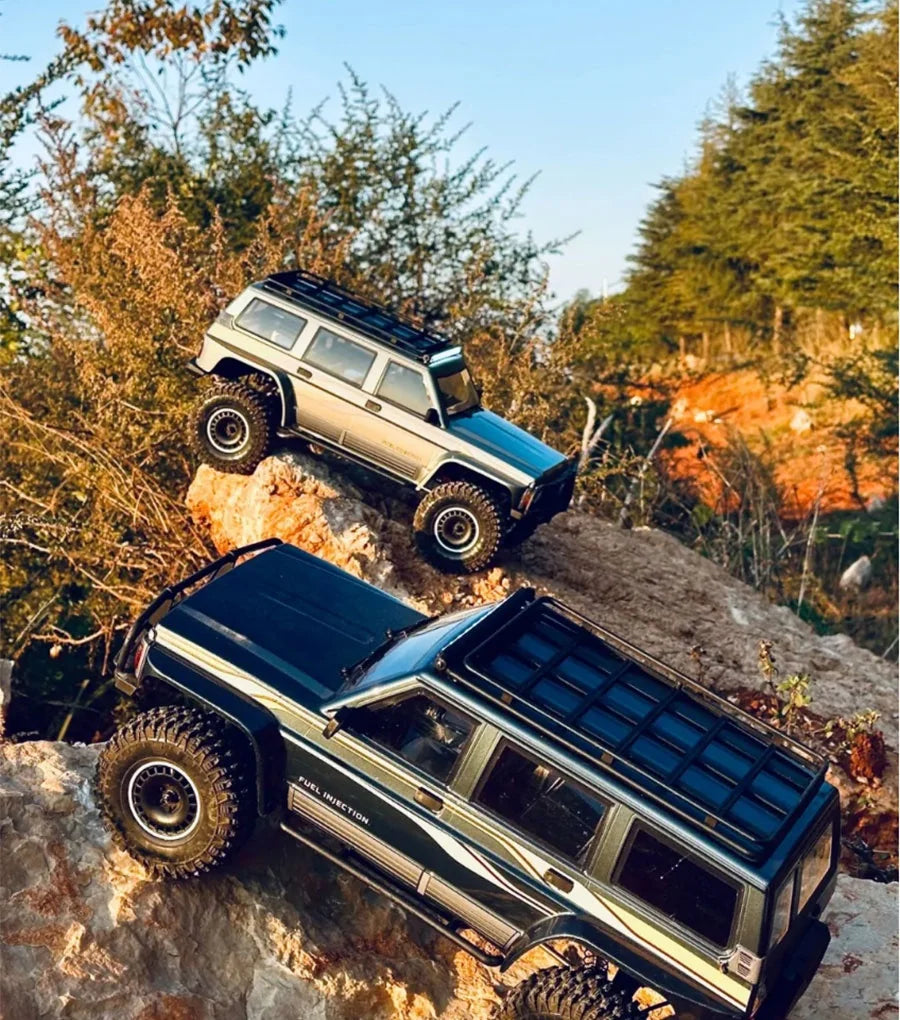 YK4107 Pro Brushless 1/10 Simulation Patrol RC Remote Control Brushless 4WD Differential Lock Climbing Car Off-road Vehicle Gift
