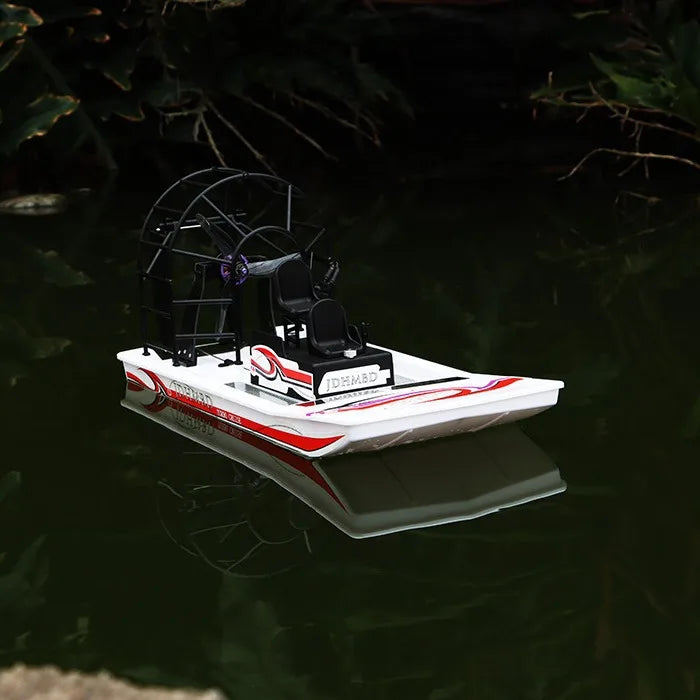Swamp Dog Air Cushion RC Boat - High Speed Amphibious Hovercraft  1:13 Scale DIY Model for Water   Land & Mud Play