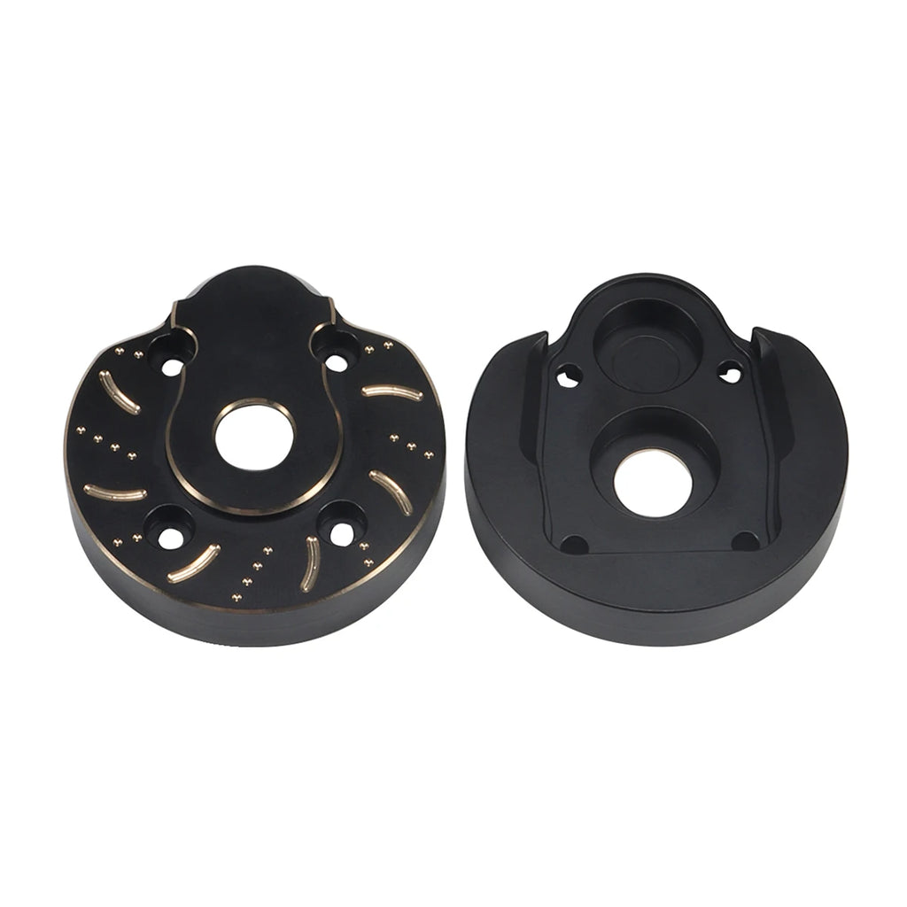 Black Brass Weights Steering Knuckles Portal Cover Set for Axial Capra SCX10 III AR45P SuperShafty CP44 Vanquish F9 Axle Housing
