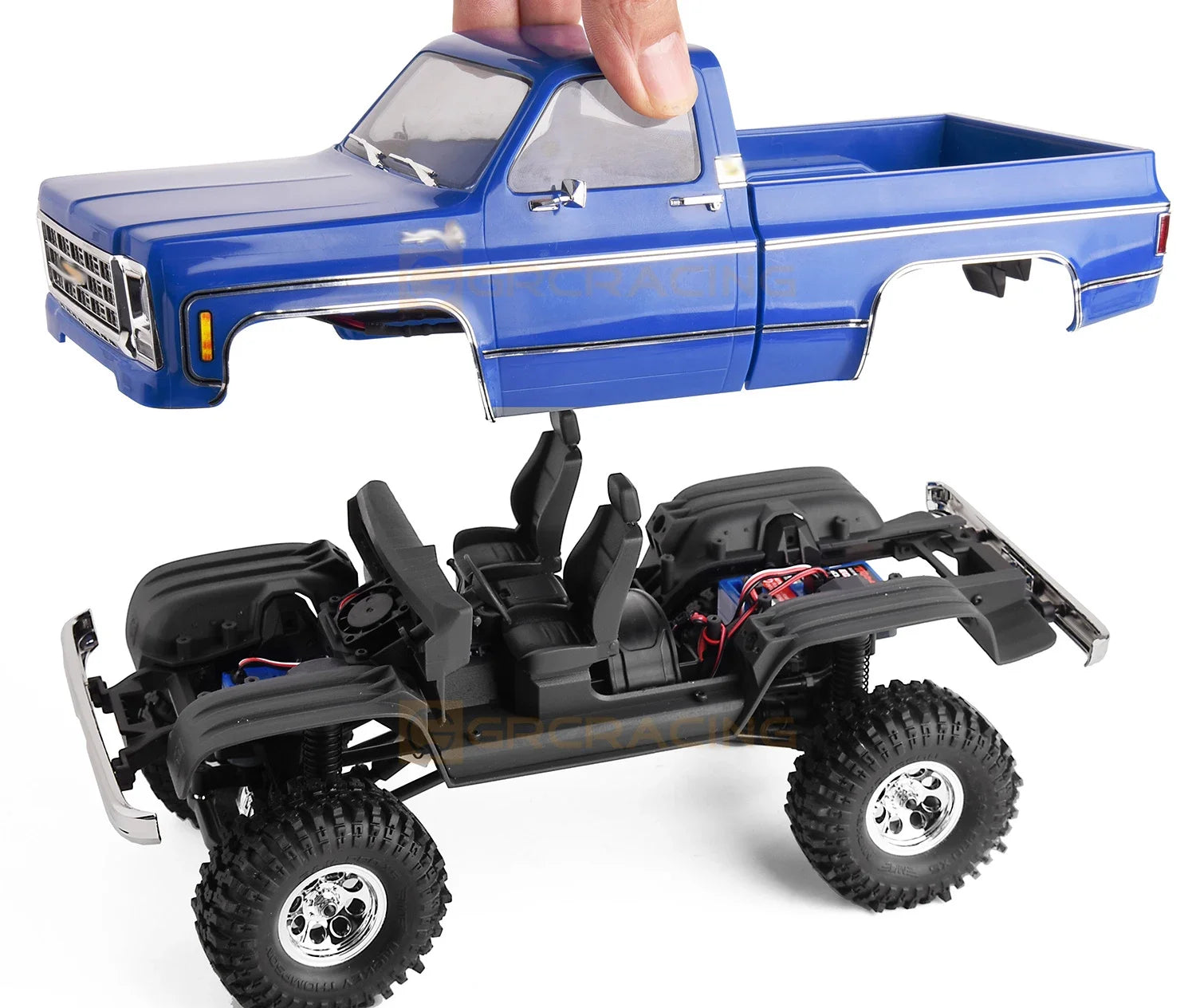 TRX4M 3D Printing Interior Seat and Fender for 1/18 RC Crawler Traxxas TRX-4M Car Chevrolet K10 Upgrade Parts
