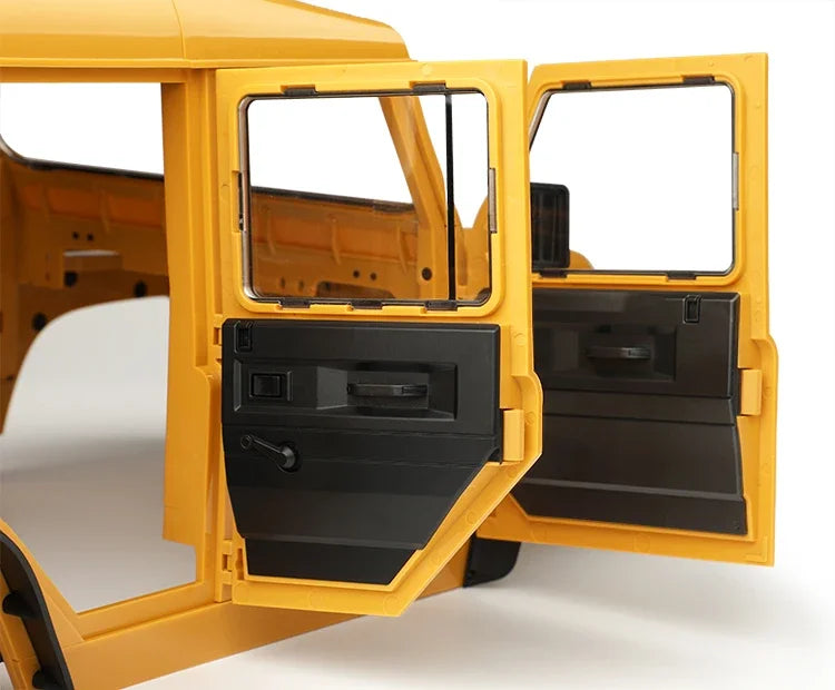 Metal Simulation 4 Doors DIY Pickup Truck Body Shell 313mm Wheelbase for 1/10 RC Crawler Car Traxxas TRX4 Defender RD110 Parts