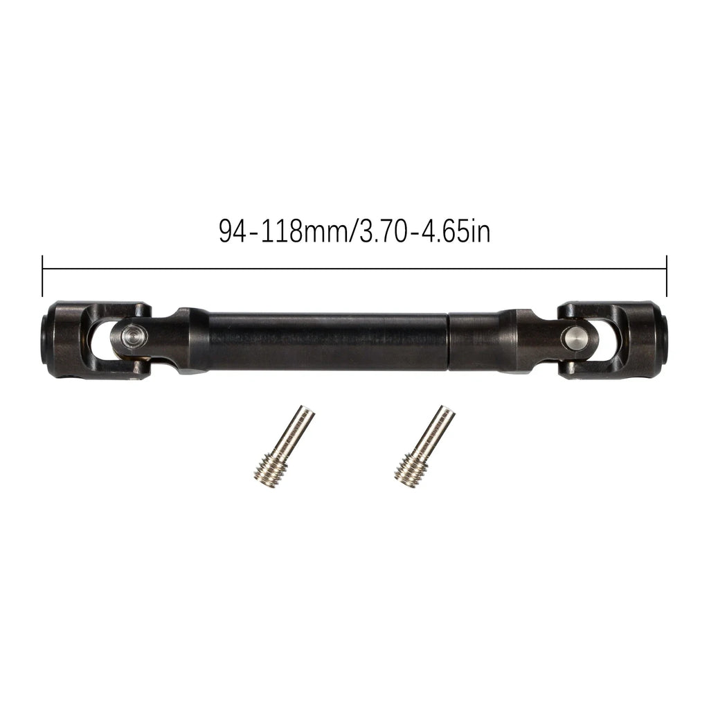 Hardened Steel Driveshaft Heavy-Duty RC Car Drive Shaft for 1/10 RC Crawler SCX10 II III Pro Wraith Capra RR10 TRX4 Element LCG