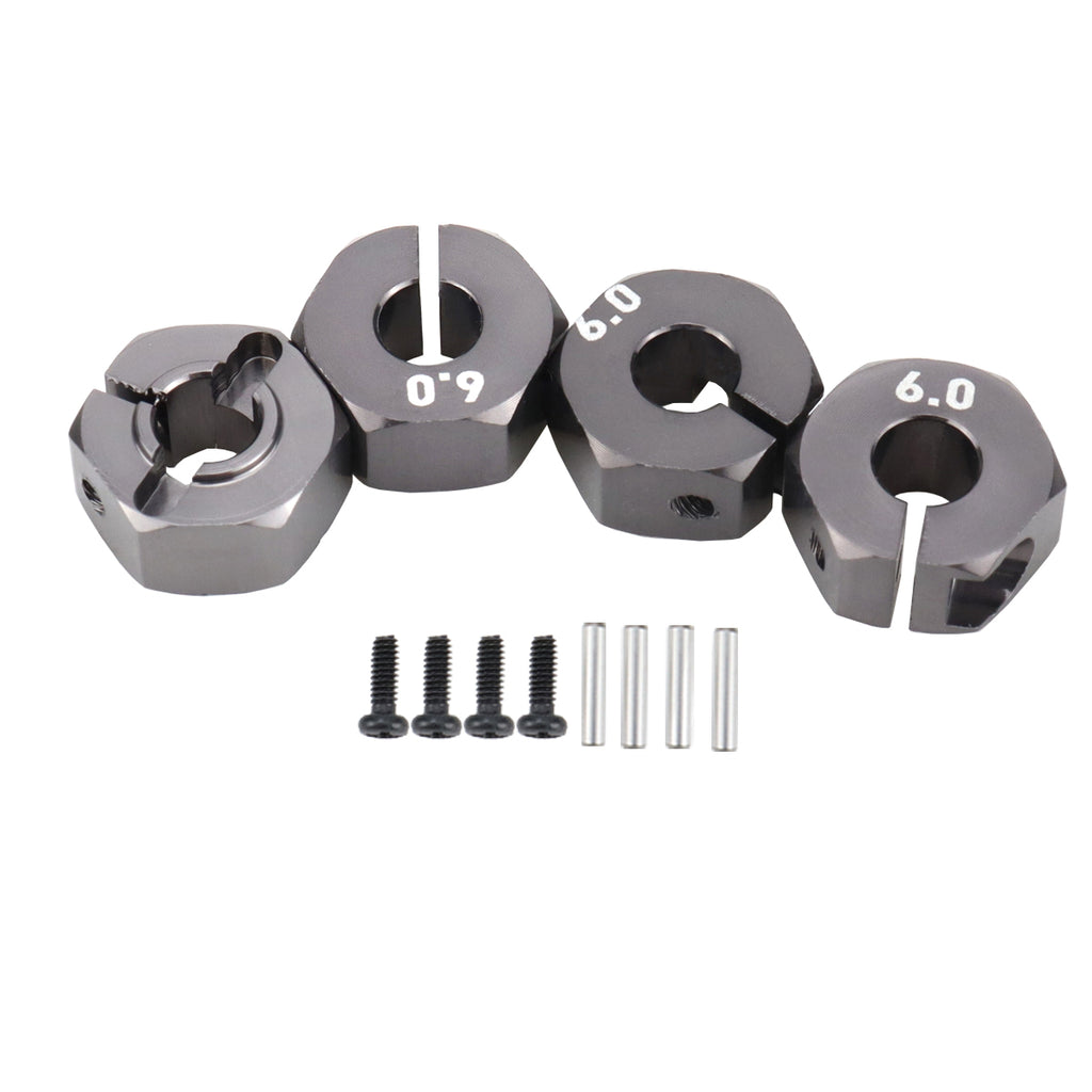 Aluminum 5/6/7/8/9/10/11/12mm Adapter Hex 12mm Drive Hub with Pin Screws for RC Auto Track Truck HSP HPI Tamiya Traxxas Slash