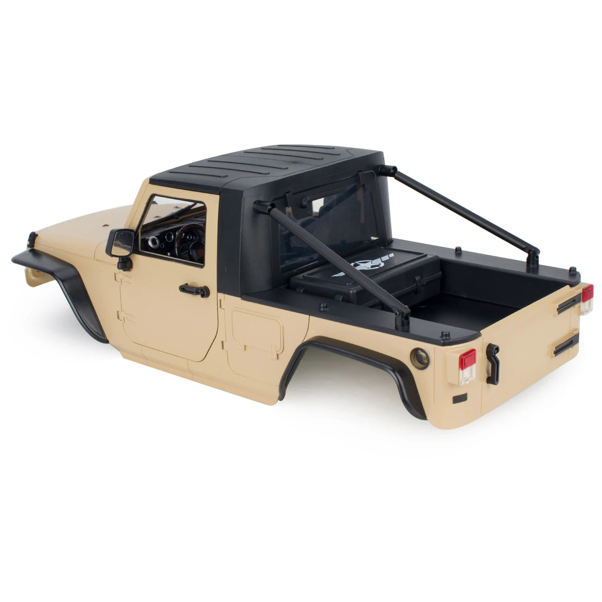 313mm 12.3in Wheelbase Hard Plastic Pickup Body Shell Unassembled Kit for 1/10 RC Crawler Car Axial SCX10 90046 Jeep Wrangler