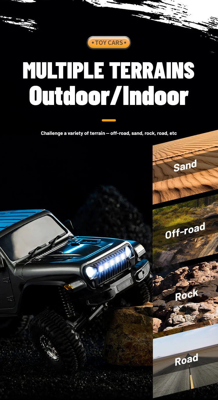 C8801 PRO/ C8801 1/18 RC Car With Light 2.4G 4WD Electric Climbing High-Speed Off-Road Vehicle Remote Control Toys For Kid Adult