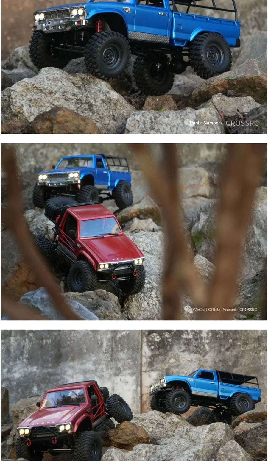 CROSSR Sg4 Half-Scale Sp4 Truck 1/10 Remote-Controlled Electric Four-Wheel-Drive Competitive Climbing Off-Road Vehicle Model