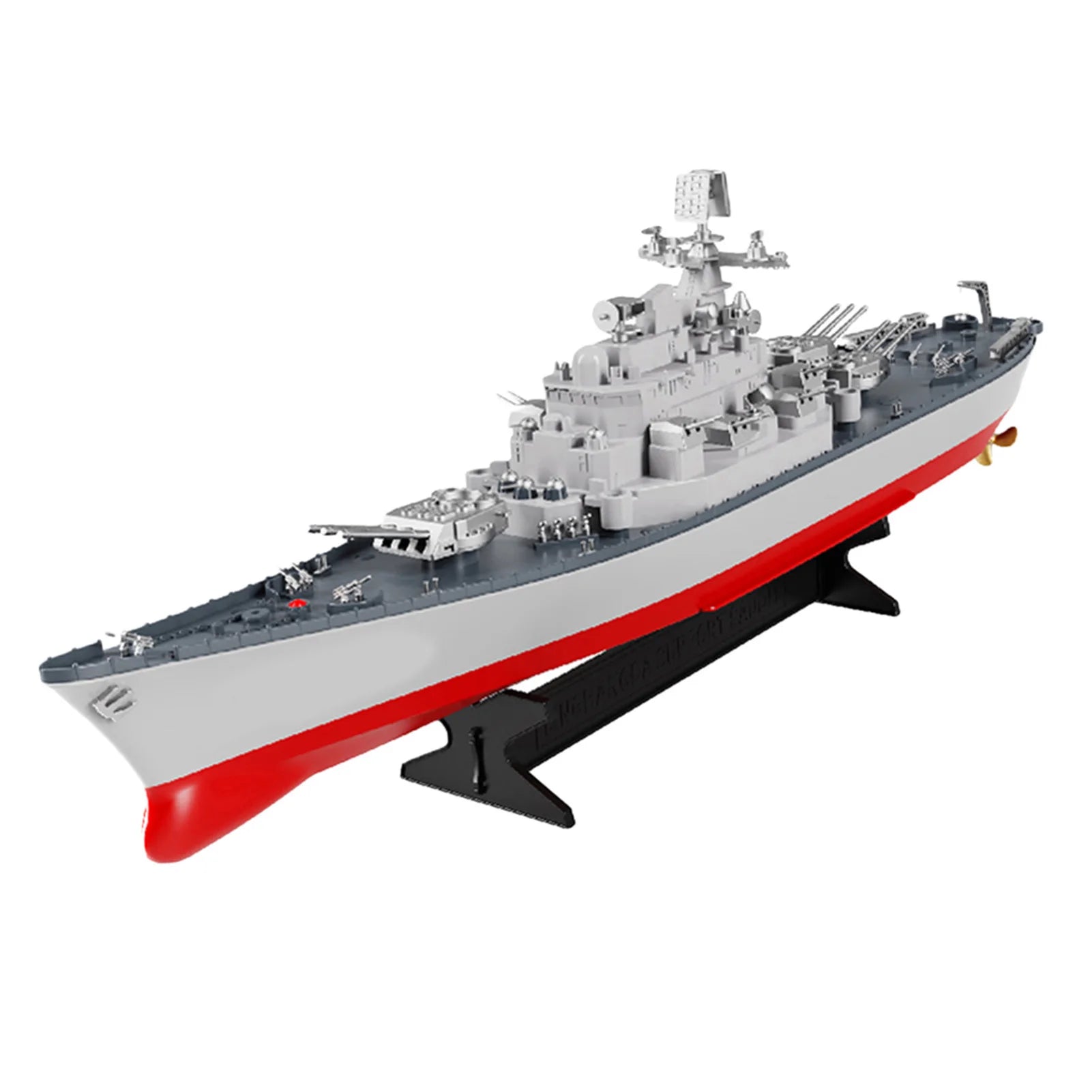 Remote Control Battleship Remote Control Boat 2.4GHz Waterproof Large Size Ship Low Battery Alarm /off Water Power Outage