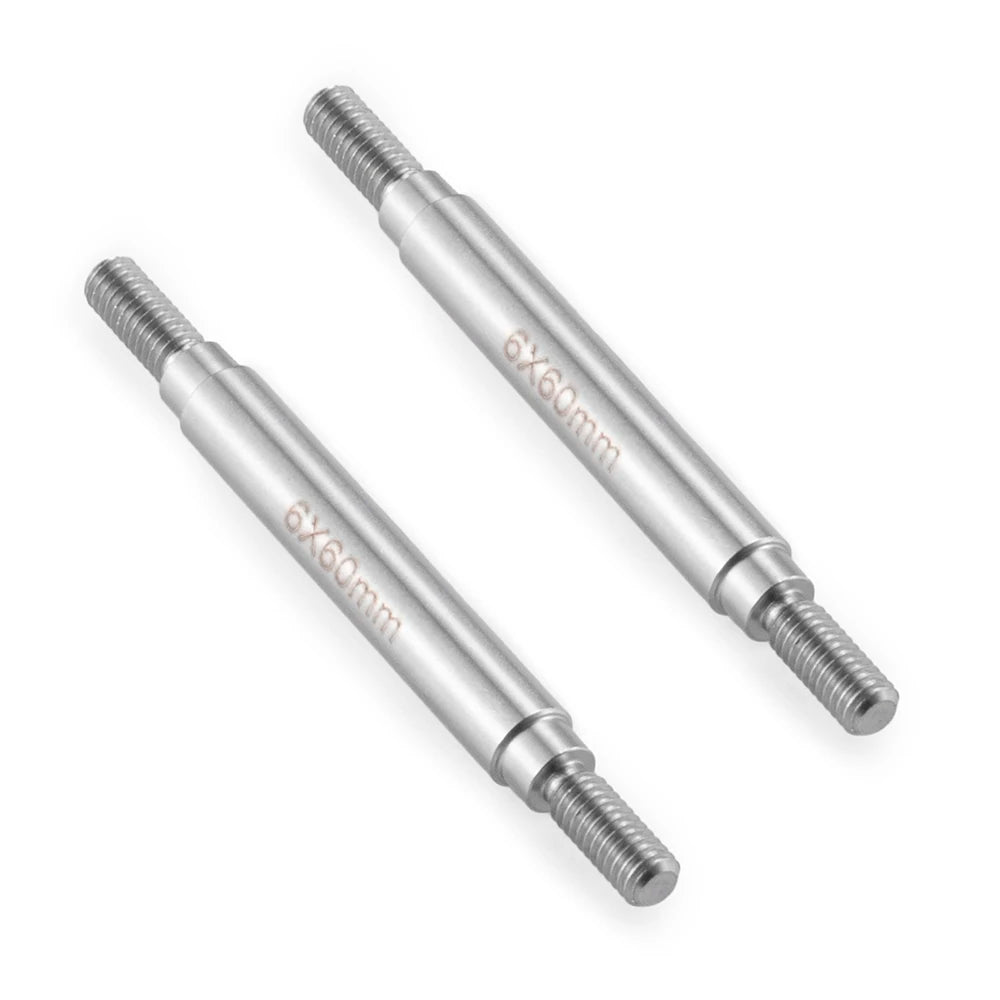 YEAHRUN 2Pcs Stainless Steel Linkage Set Link Rod M4 6x50-155mm for Axial SCX10 II 90046 TRX-4 D90 1/10 RC Car Upgrade Parts