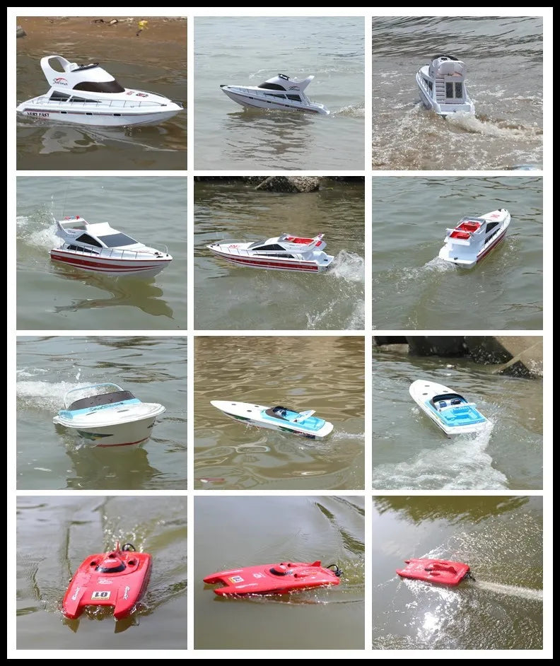 High-Speed Rc Boat Electric Toy Realistic Racing Yacht Simulation Quick Model For Ages 14+ Remote Control Boats