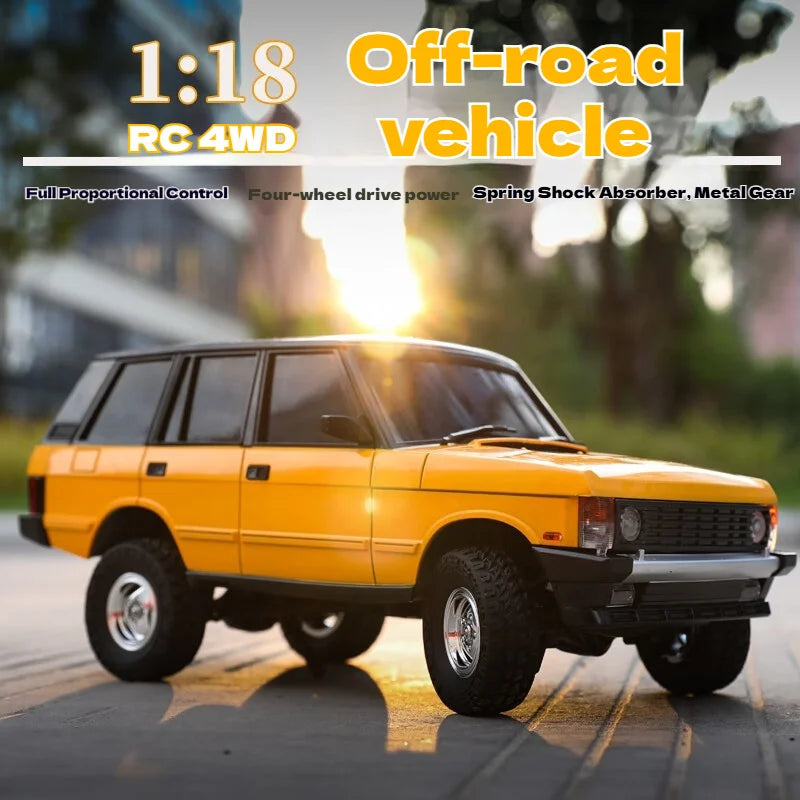 Upgraded RC Car 1/18 Scale LD18401PRO Brushless Motor Metal Transmission 4WD High-Speed Off-Road Vehicle with Remote Control
