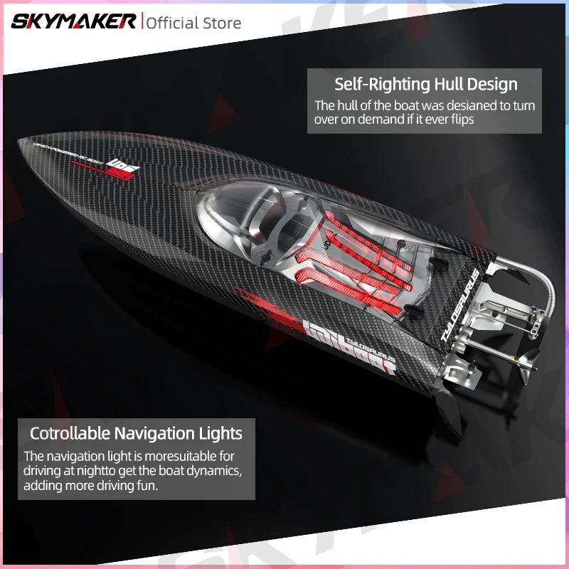 UDiRC UDI022 RC Boat 50Km/H High Speed Waterproof 2.4GHz Radio Control Brushless RC Speed Alloy Steel Boat  Toys