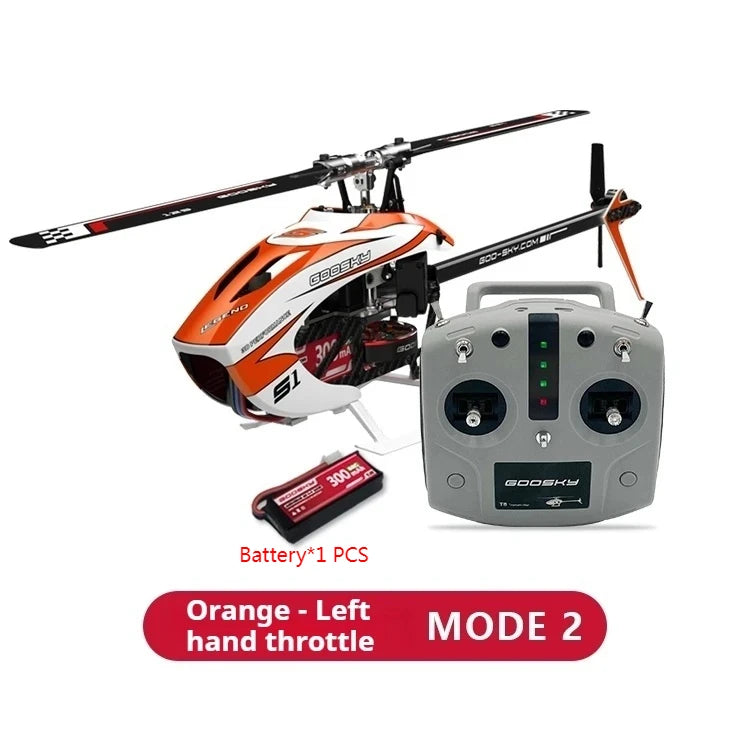 Hot Rc Goosky S1 Bnf/Rtf 6ch 3d Stunt Double Brushless Motor Direct Drive Motor Flybarless Direct-Drive Rc Helicopter Toy Gift