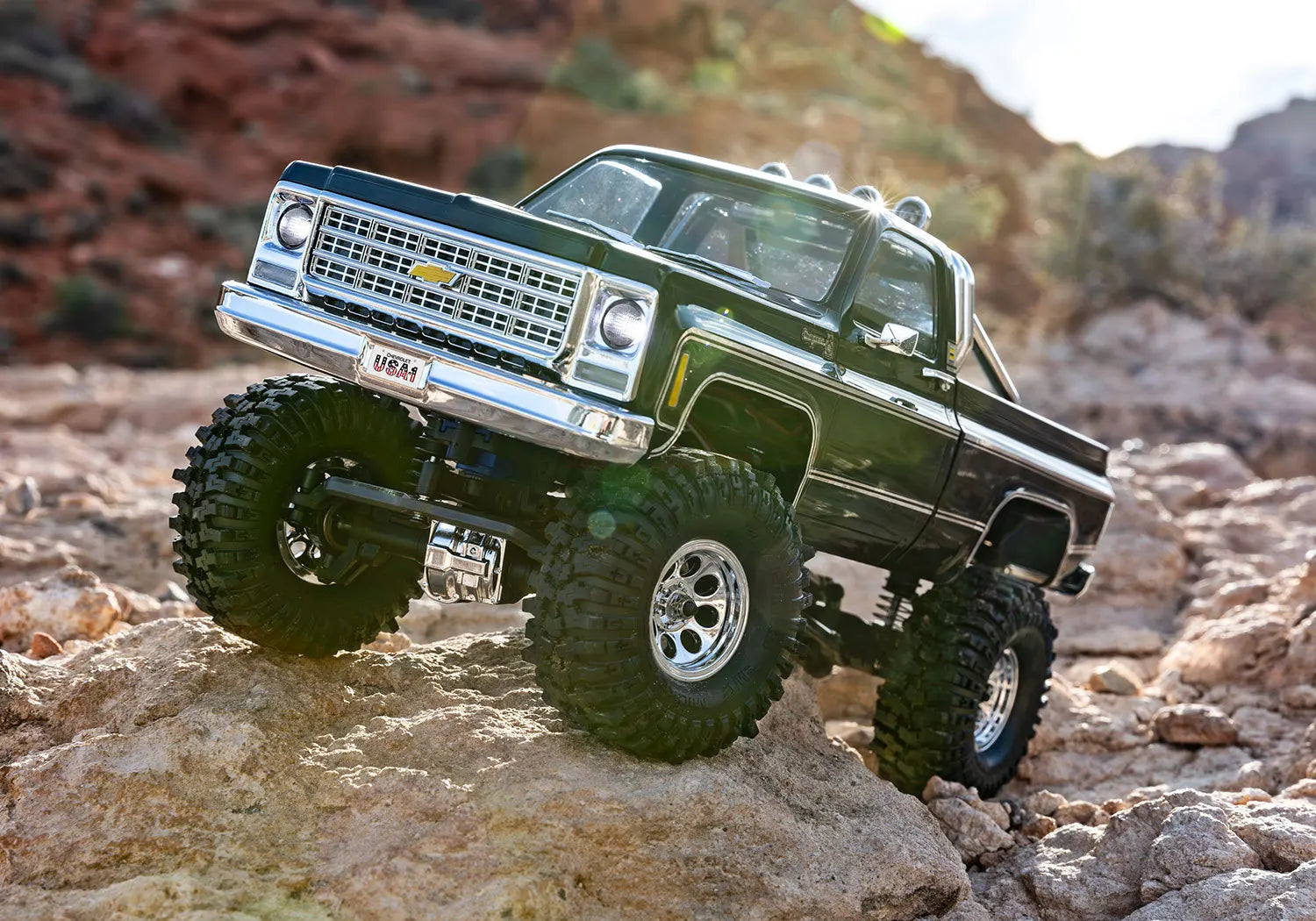 TRAXXAS 1/18 RC Car TRX4M K10 Heightening Crossing Version Of Climbing Car Off-road Vehicle Toys For Adult Kid Gift