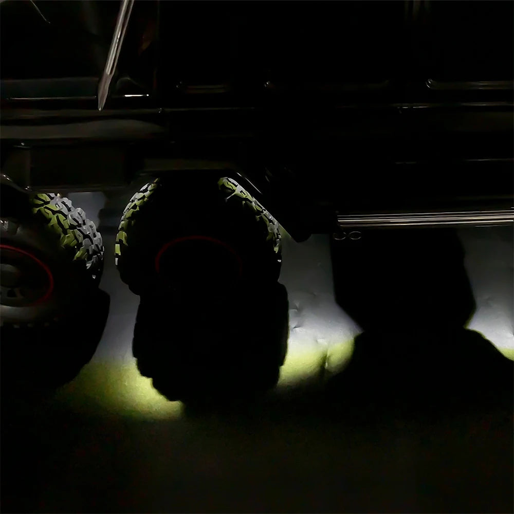AXSPEED Wheel Eyebrow Light Wheel Arch Lamp Chassis LED Lights for 1/10 RC Crawler TRX4 TRX6 G63 TRX-6 T6 Climbing Flat Car