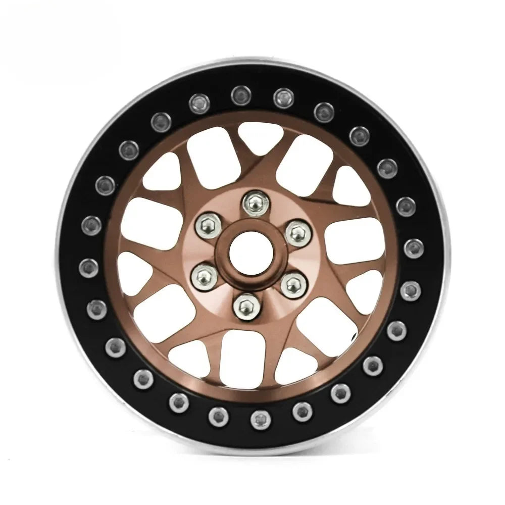 4PCS CNC Aluminum 2.2 Beadlock Wheel Rim for 1/10 RC Crawler Car Axial SCX10 RR10 Wraith TRX4 TRX-6