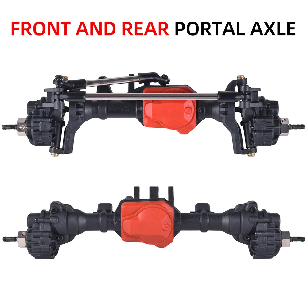 AUSTARHOBBY Front and Rear Portal Axles for RC Traxxas TRX4 1/10 Rock Crawler Car Replace Upgrades Parts For Axial SCX10I SCX10I