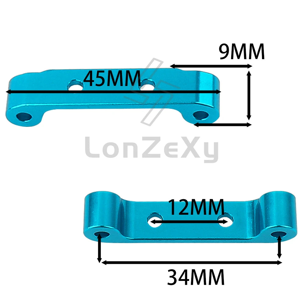 Metal Suspension Arms Steering Knuckle Gearbox Housing Motor Mount CVD Shaft for Tamiya TT01 TT-01 1/10 RC Car Upgrade Parts