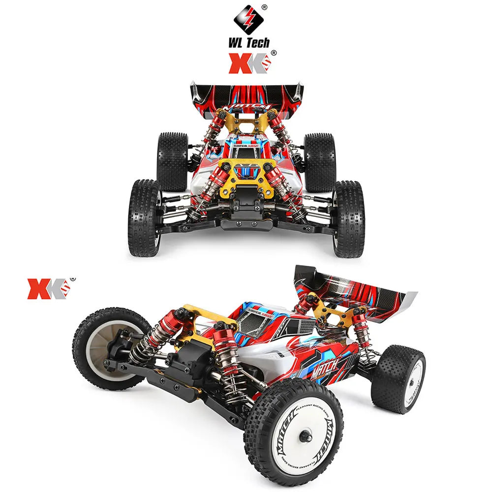 Wltoys 104001 RTR 1/10 4WD RC Car 2.4G Remote Control Racing Car Drift 45km/h High Speed Off-Road Climbing Metal Vehicles Toys