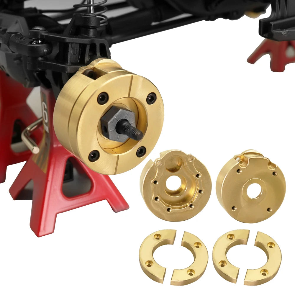 1/10 RC Crawler TRX-4 Brass Heavy Duty Counter Weight Set Portal Drive Axle Housing Bumper Mount TRX4 TRX6 Upgrade Parts